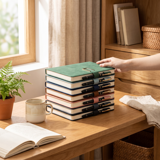 Soft Cover A5 Notebook lifestyle