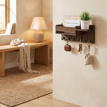 Wall Key Rack with Shelf lifestyle