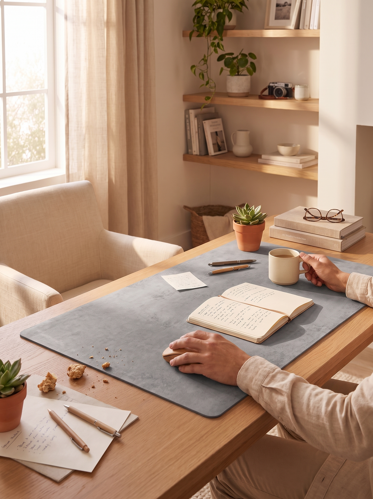 wool-felt-desk-mat lifestyle 3