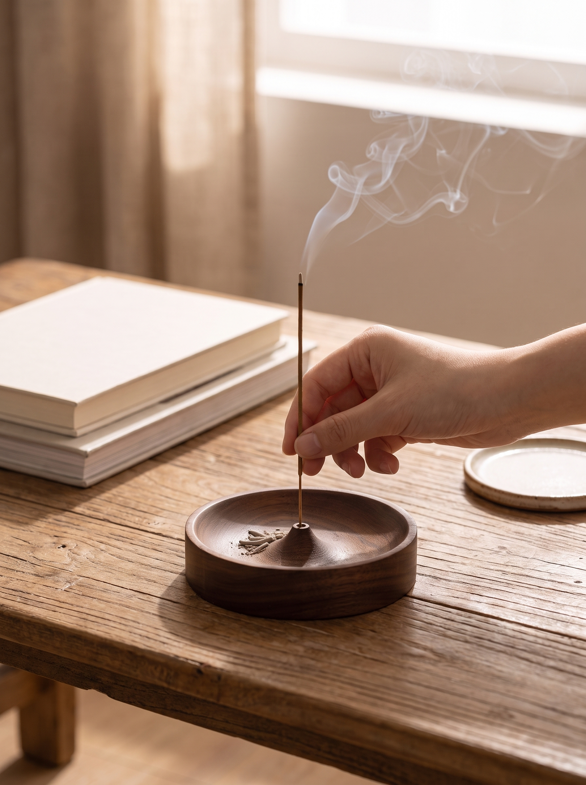 walnut-incense-holder lifestyle 2