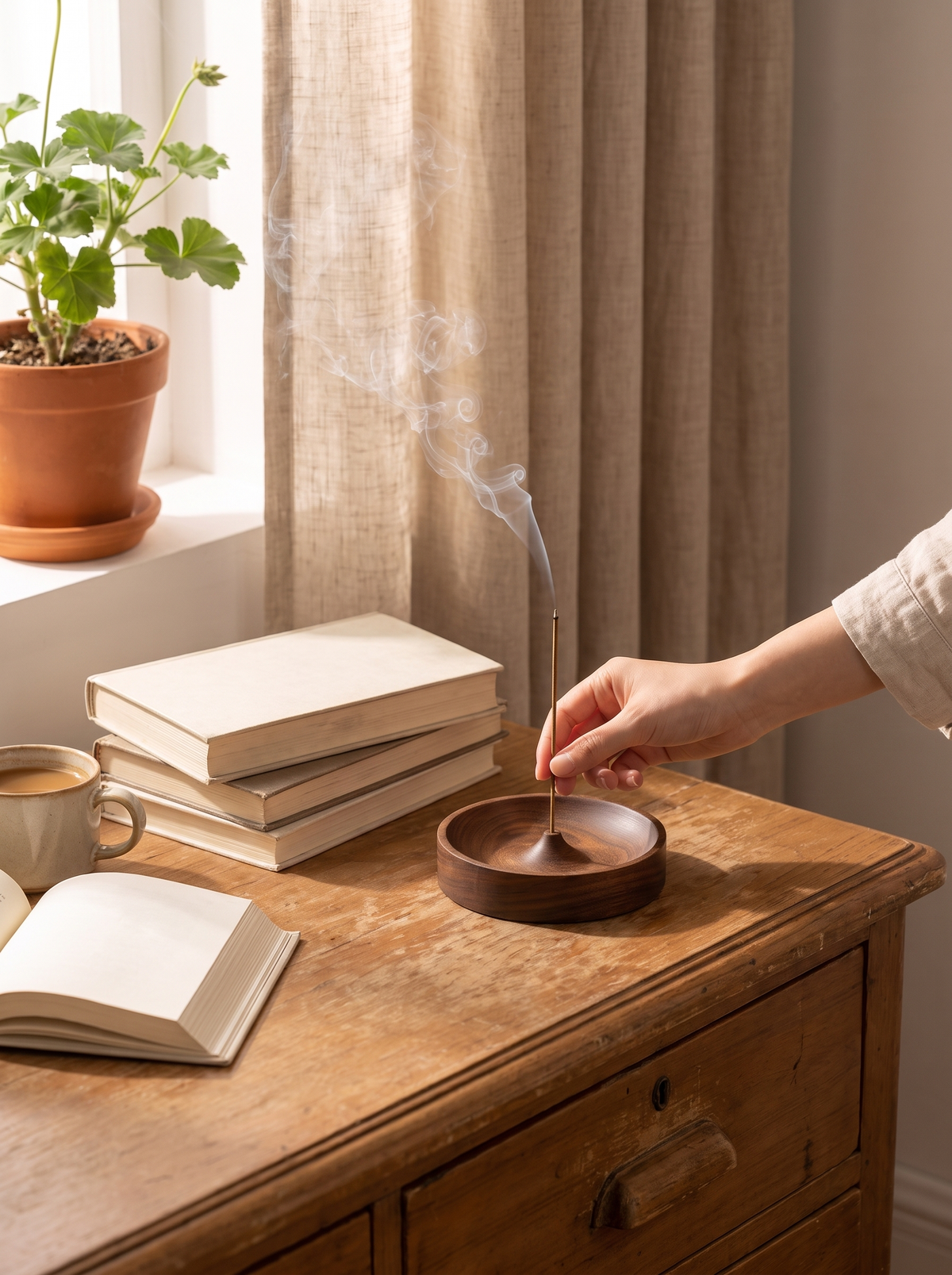 walnut-incense-holder lifestyle 3