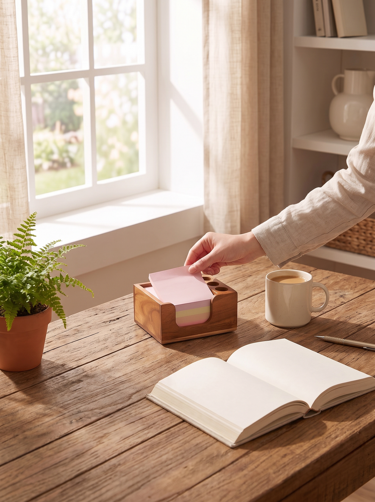 wooden-desk-organizer lifestyle 1