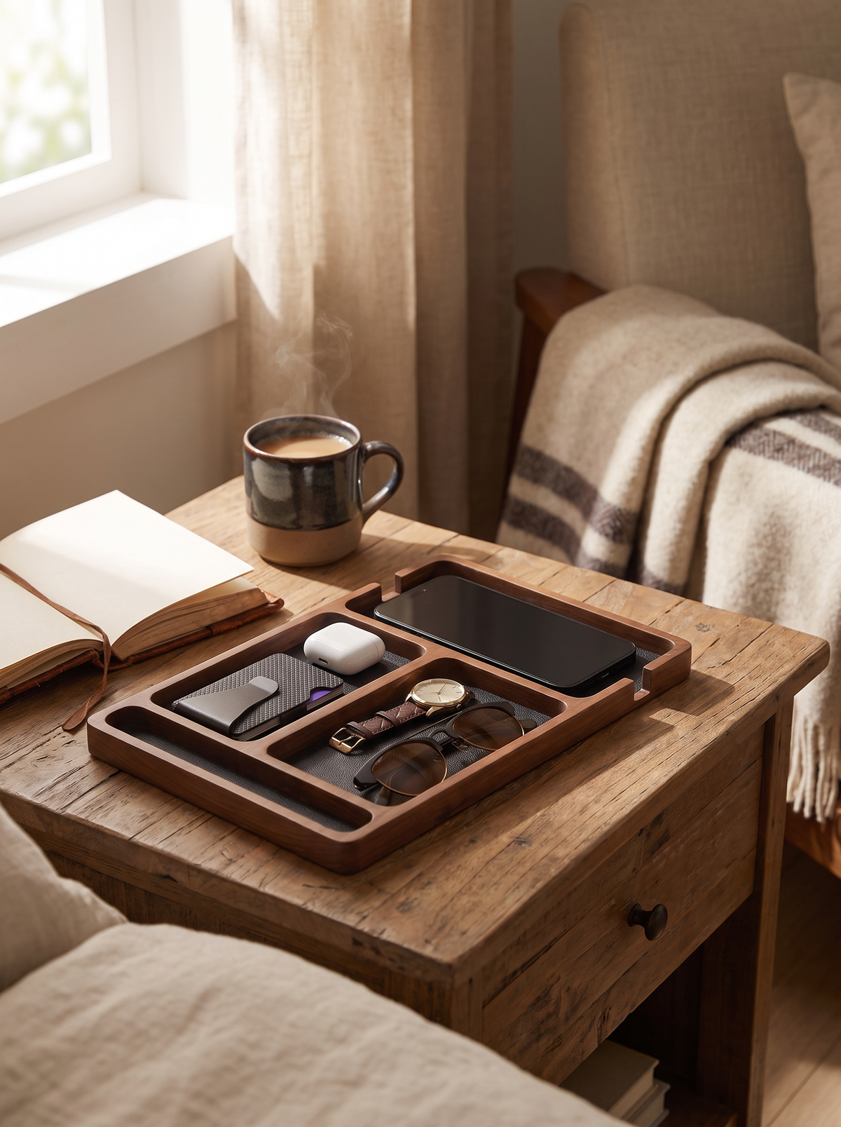 partitioned-desk-tray lifestyle 3