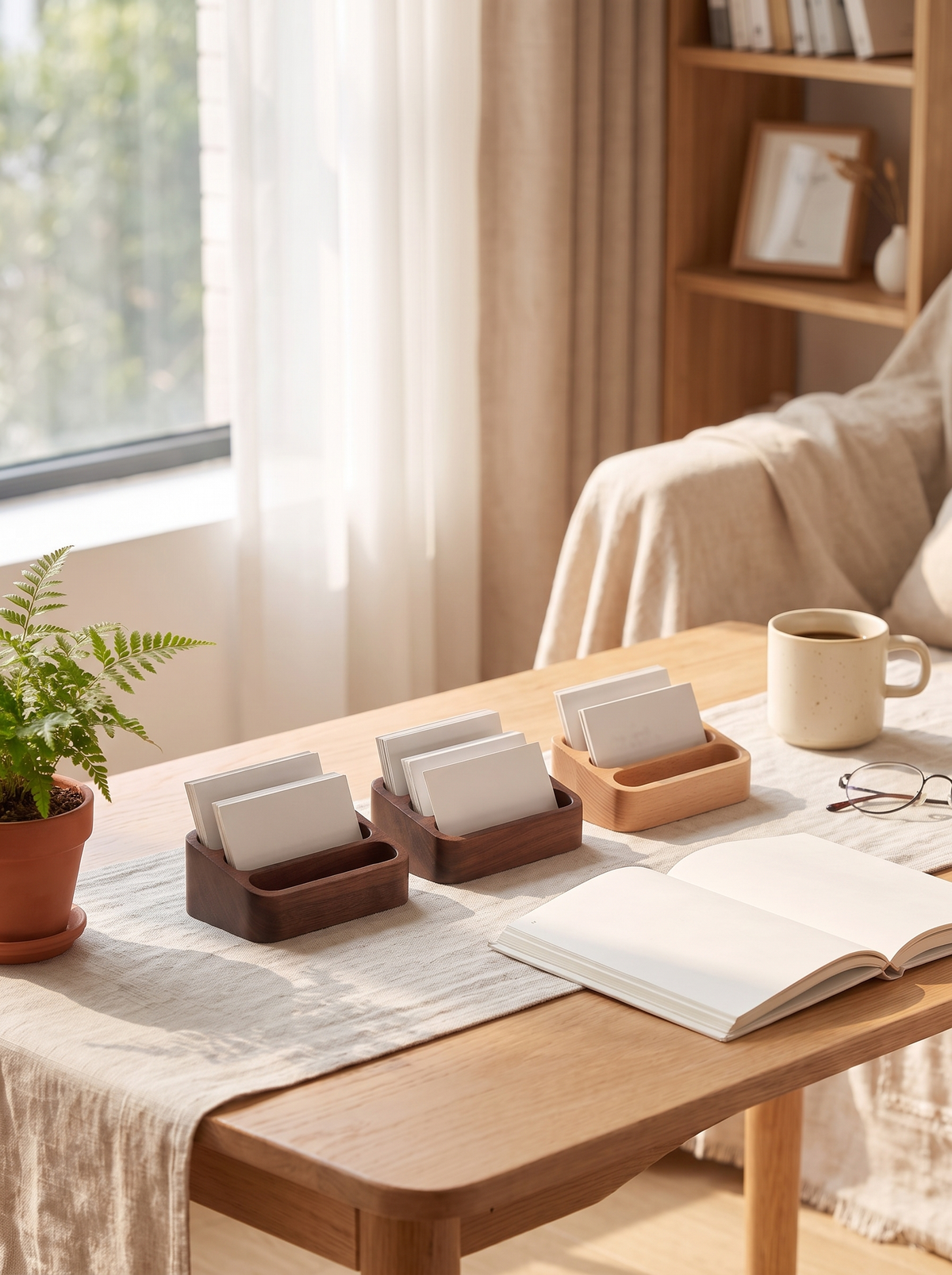 wooden-card-and-memo-holder lifestyle 1